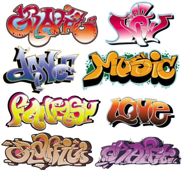 beautiful graffiti font design 02 eps file free graphics uihere graffiti font styles