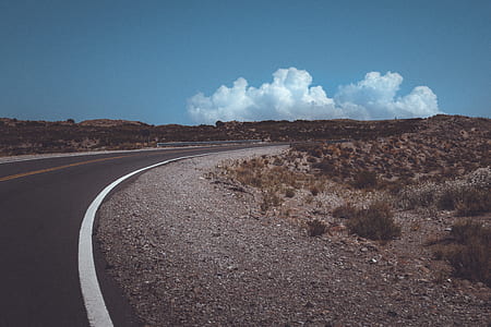 view of highway on desert thumbnail