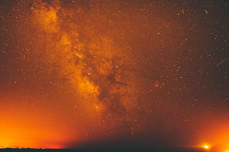red galaxy during nighttime thumbnail