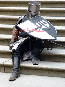 man wearing armor suit thumbnail
