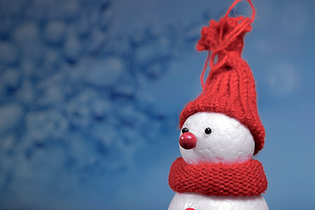 Snowman with hat and scarf thumbnail
