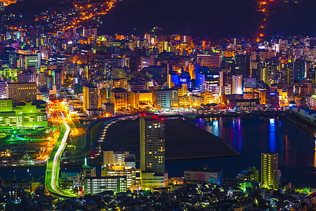 city buildings during night thumbnail