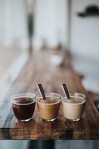 selective focus photography of three clear cups thumbnail