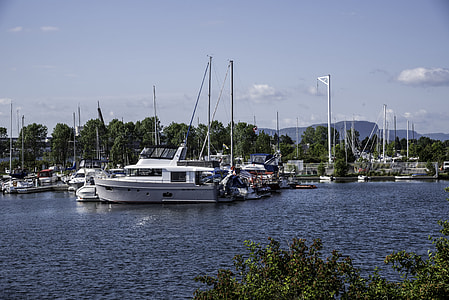 Rows of Boats in Marina in Thunder Day, Ontario thumbnail