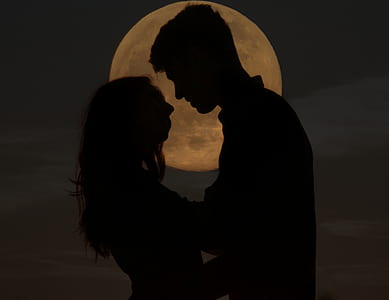 silhouette of man and woman thumbnail
