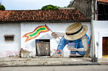 white concrete house with paint thumbnail