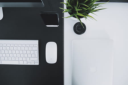 iphone, desk, macbook pro, table thumbnail