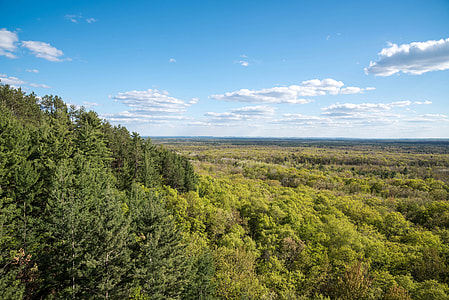 Landscape view of the area around Levis Mound thumbnail