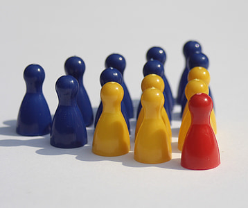 blue, yellow, and red table decors thumbnail