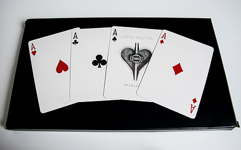 four Ace playing cards thumbnail