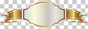Banner Gold , White Label and Gold Banner , gold ribbon logo PNG clipart