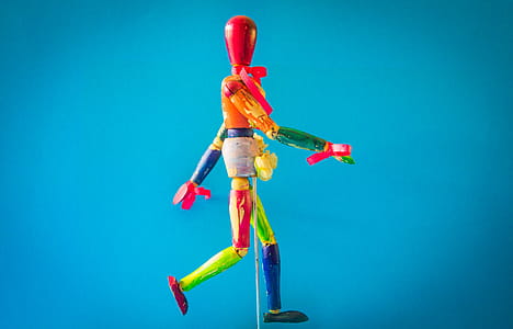 Multicolored Marionette Doll thumbnail