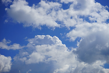 white and blue clouds at daytime thumbnail
