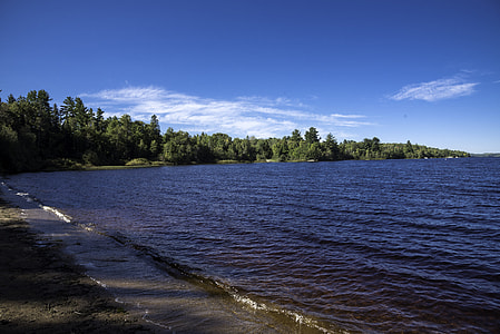 Waves, water, and landscape at Van Riper State Park, Michigan thumbnail