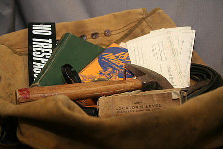 assorted items placed on top of brown suede cloth thumbnail