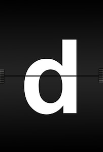 letter D text thumbnail