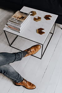 Man Working in Scandi Apartment thumbnail