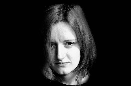 grayscale photo of woman's face thumbnail
