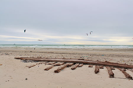 brown wooden planks near sea thumbnail