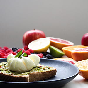 Cooked Dish on Black Plate thumbnail
