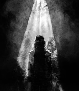grayscale, photograph, persons, silhouette thumbnail