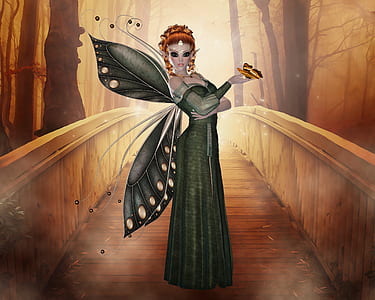 green fairy illustration thumbnail