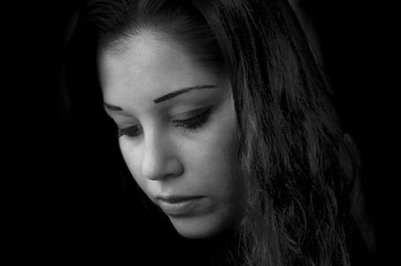grey-scale photo of woman thumbnail