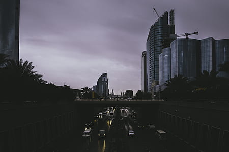 silhouette photography of city thumbnail