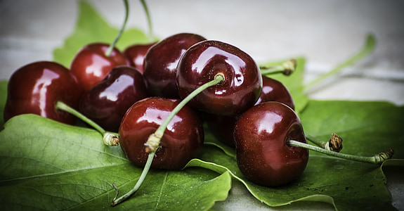 cherry on leaf thumbnail