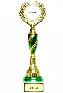 gold-colored and green trophy thumbnail