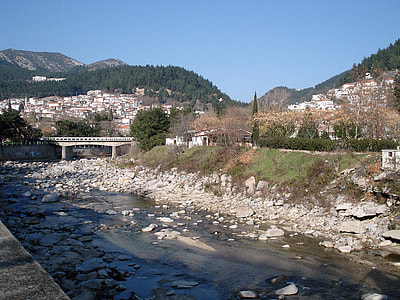 View of Xanthi from Kosynthos river in Greece thumbnail