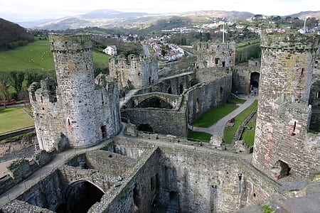 aerial photography of castle thumbnail