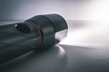 Black Flashlight Turned On thumbnail