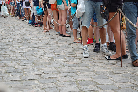 group of people line in streets thumbnail