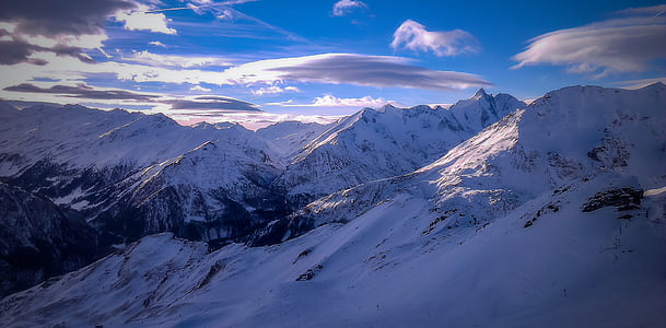 aerial photography of mountain covered with snow at daytime thumbnail