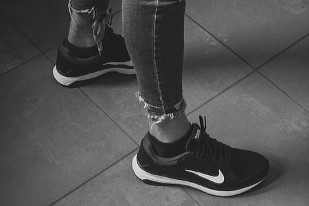 black-and-white, fashion, woman, feet thumbnail