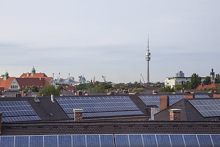 solar panel on house roof thumbnail
