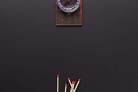 match stick on black background thumbnail