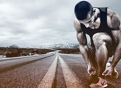 Hit the Road - A Man Prepares to Run - Running thumbnail