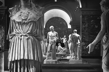 selective focus photography of statues thumbnail