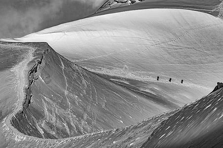grayscale photo of sand dunes thumbnail