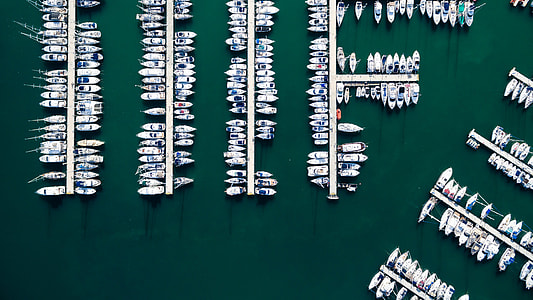 top view of assorted boats thumbnail