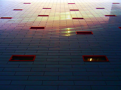 lights, dark, building, pattern thumbnail