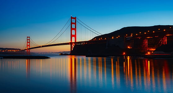 Golden Gate Bridge San Francisco during golden hour thumbnail