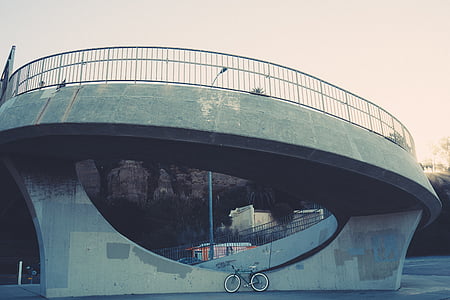 photography of round gray bridge thumbnail