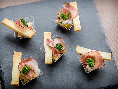 flat lay photography of cooked dish thumbnail