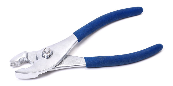 blue and gray pliers on white surface thumbnail