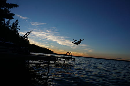person jumping on duck thumbnail