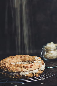 baked donut on gray spiral frame thumbnail