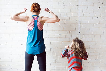 Woman And Boy Muscle Photo thumbnail